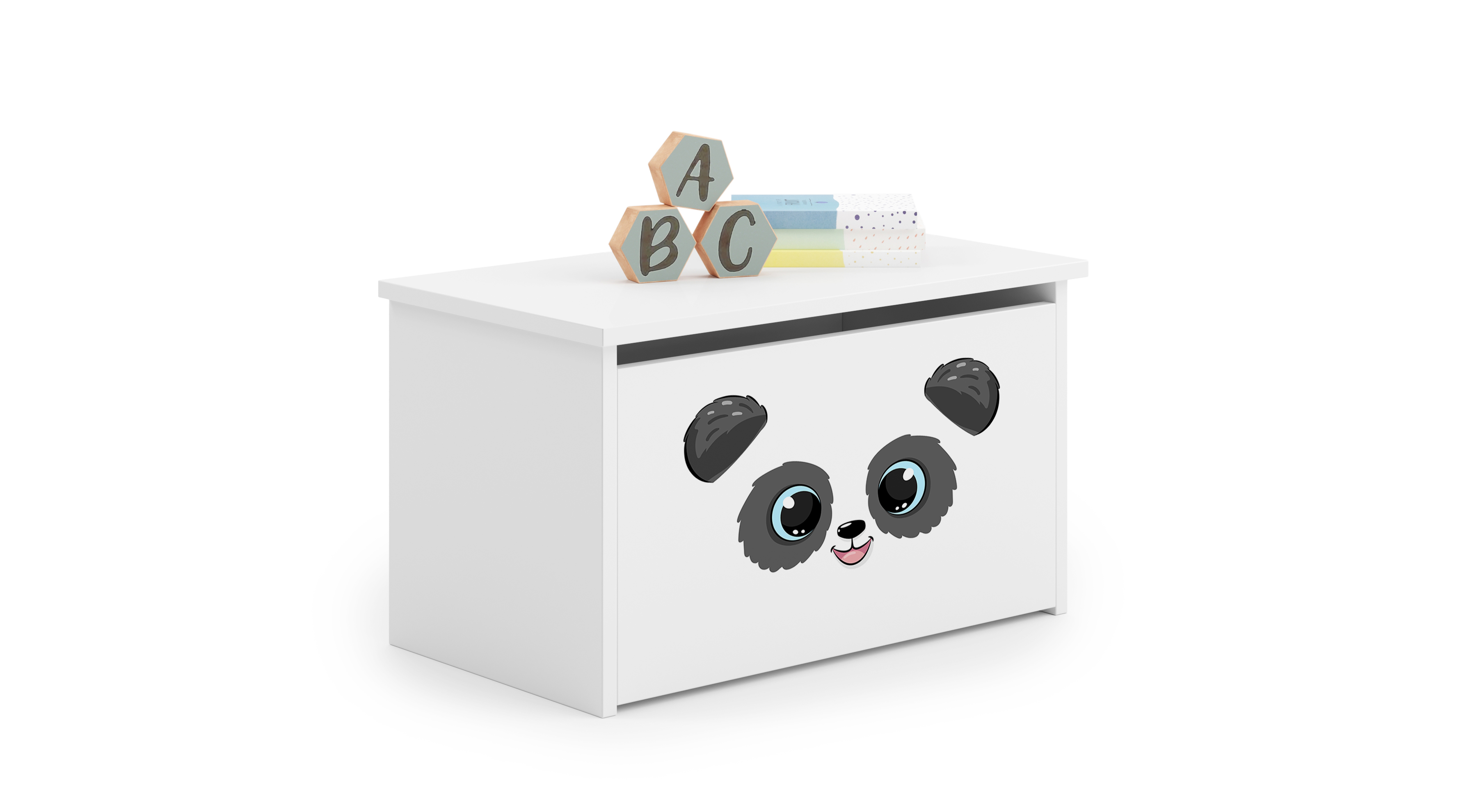 Coffre à jouets enfant blanc