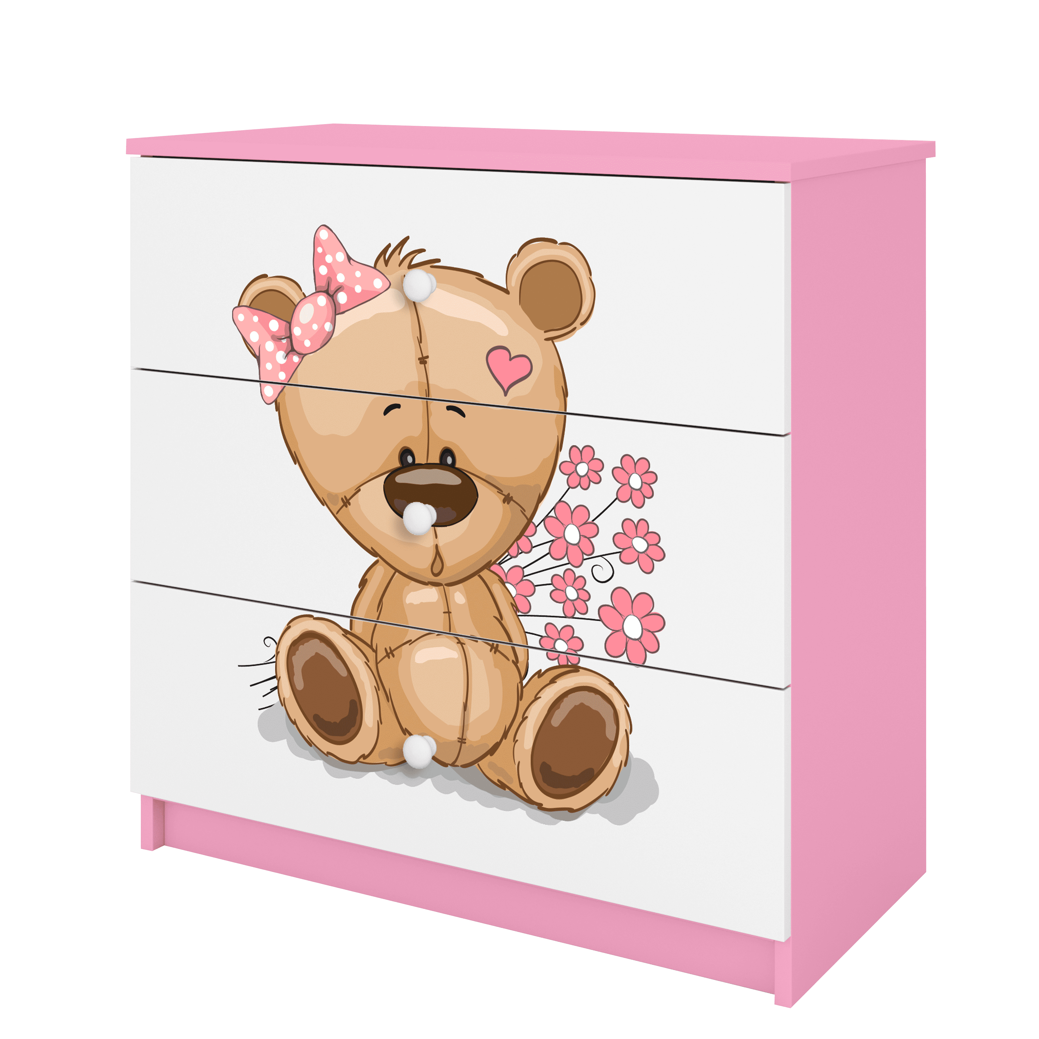 Commode enfant rose