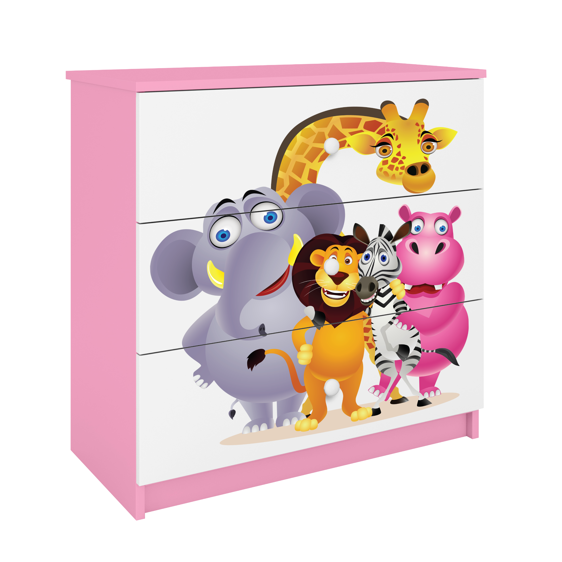 Commode enfant rose