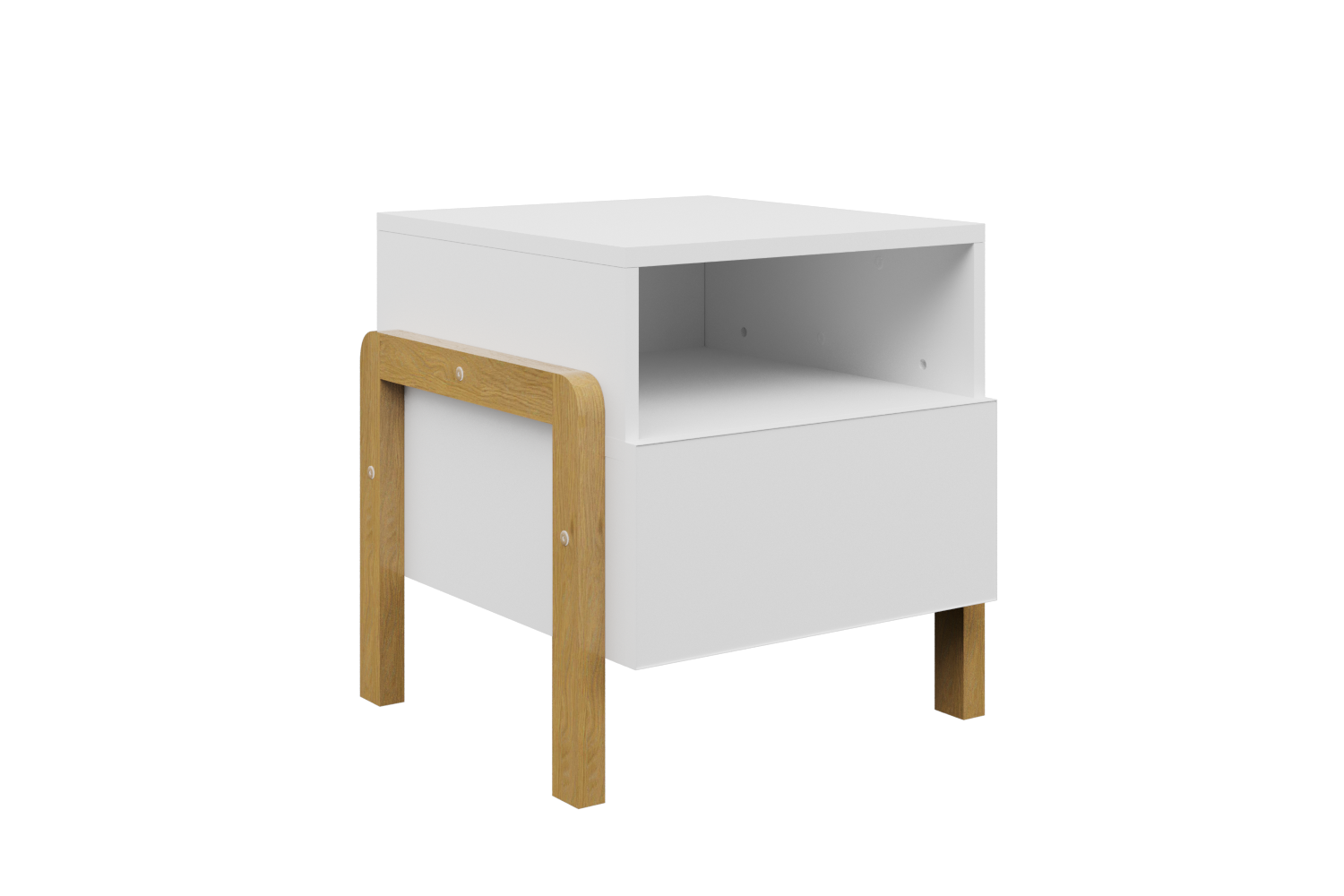 Table de chevet enfant bois clair