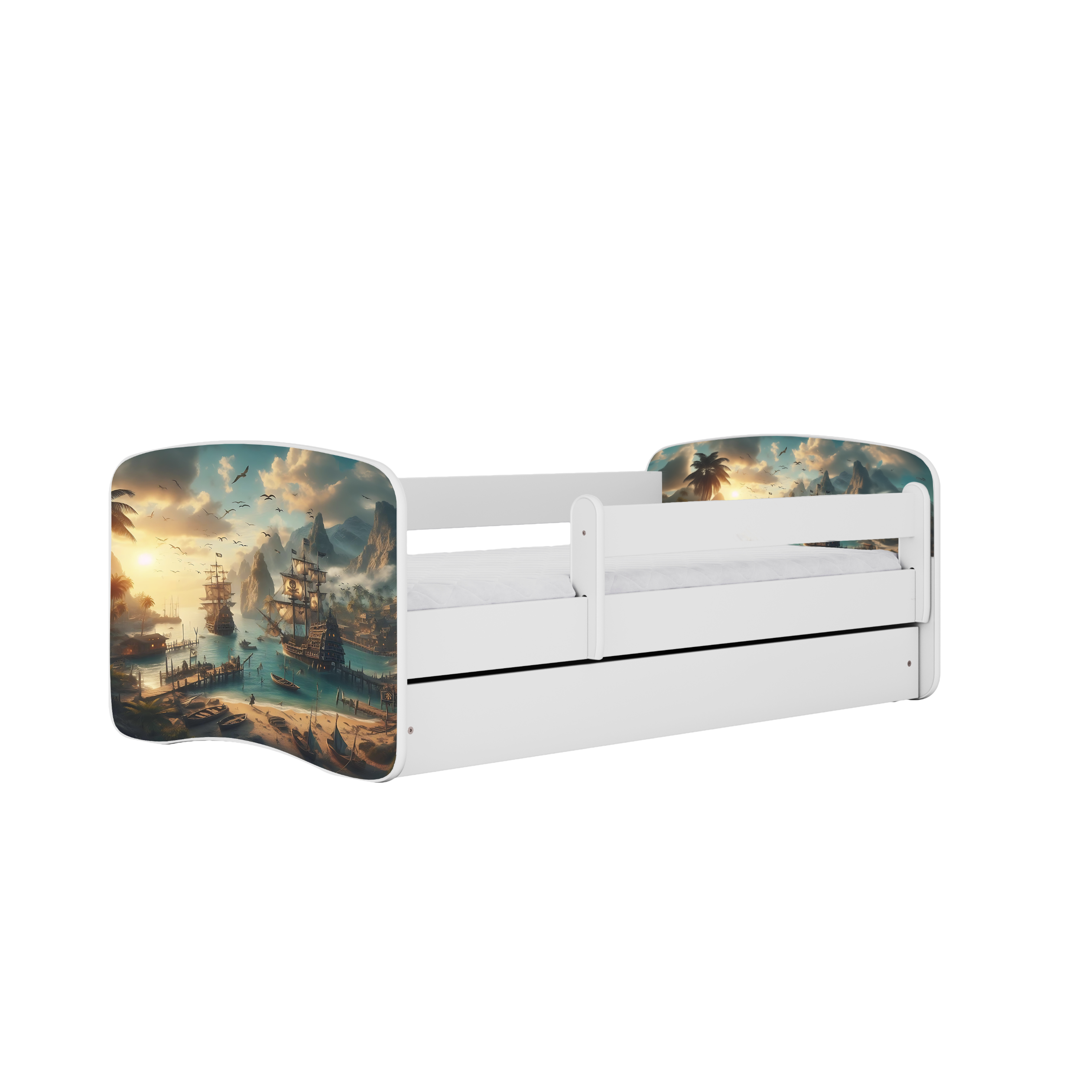 Lit enfant 80 x 180 cm, motif Bateau, vue 1