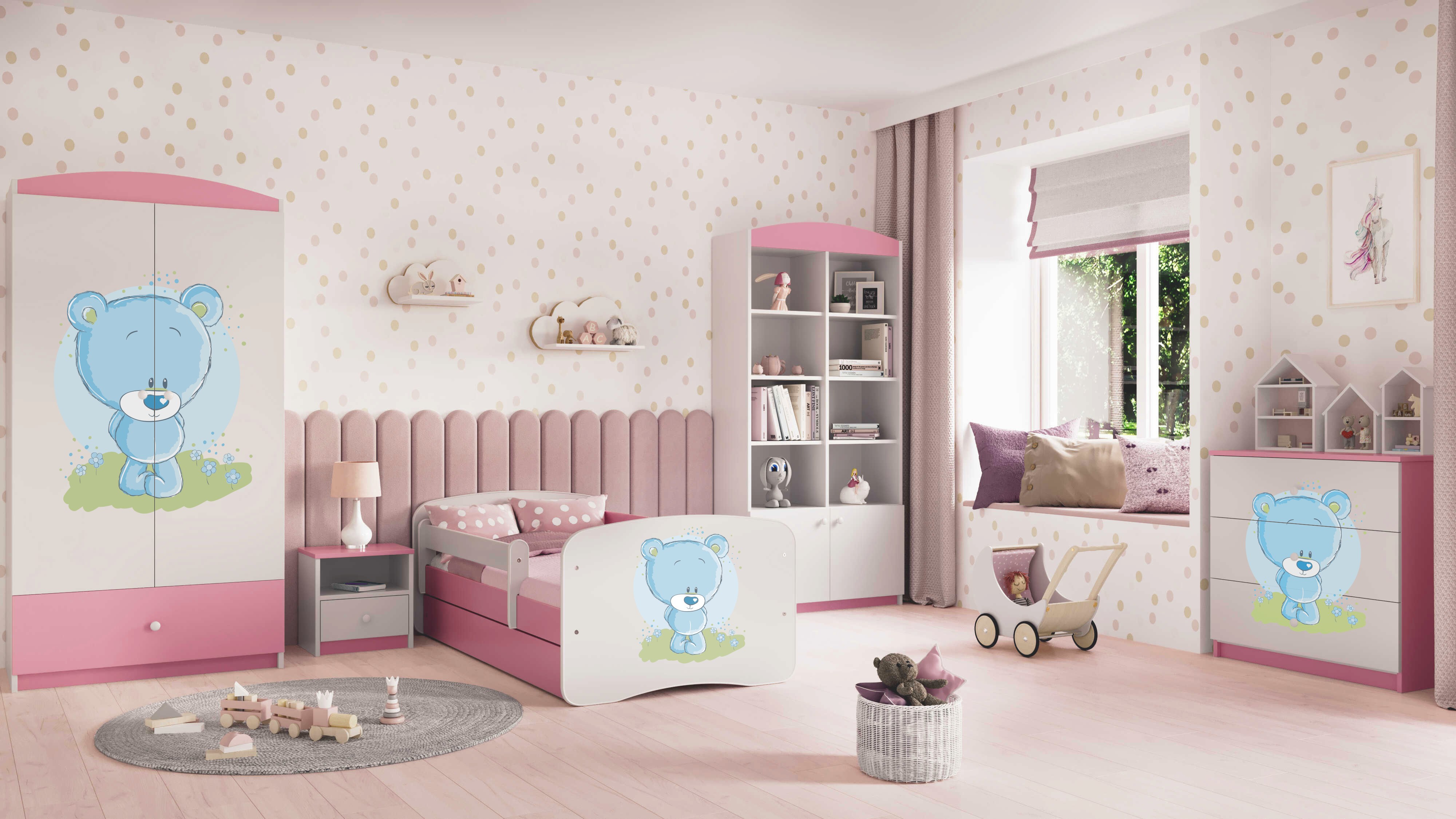 Kinderkommode Rosa
