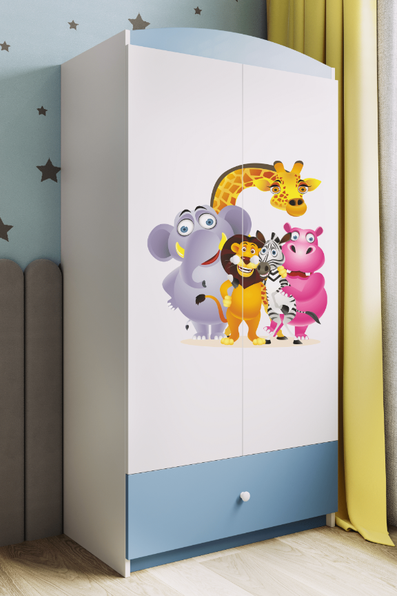Armoire enfant bleu