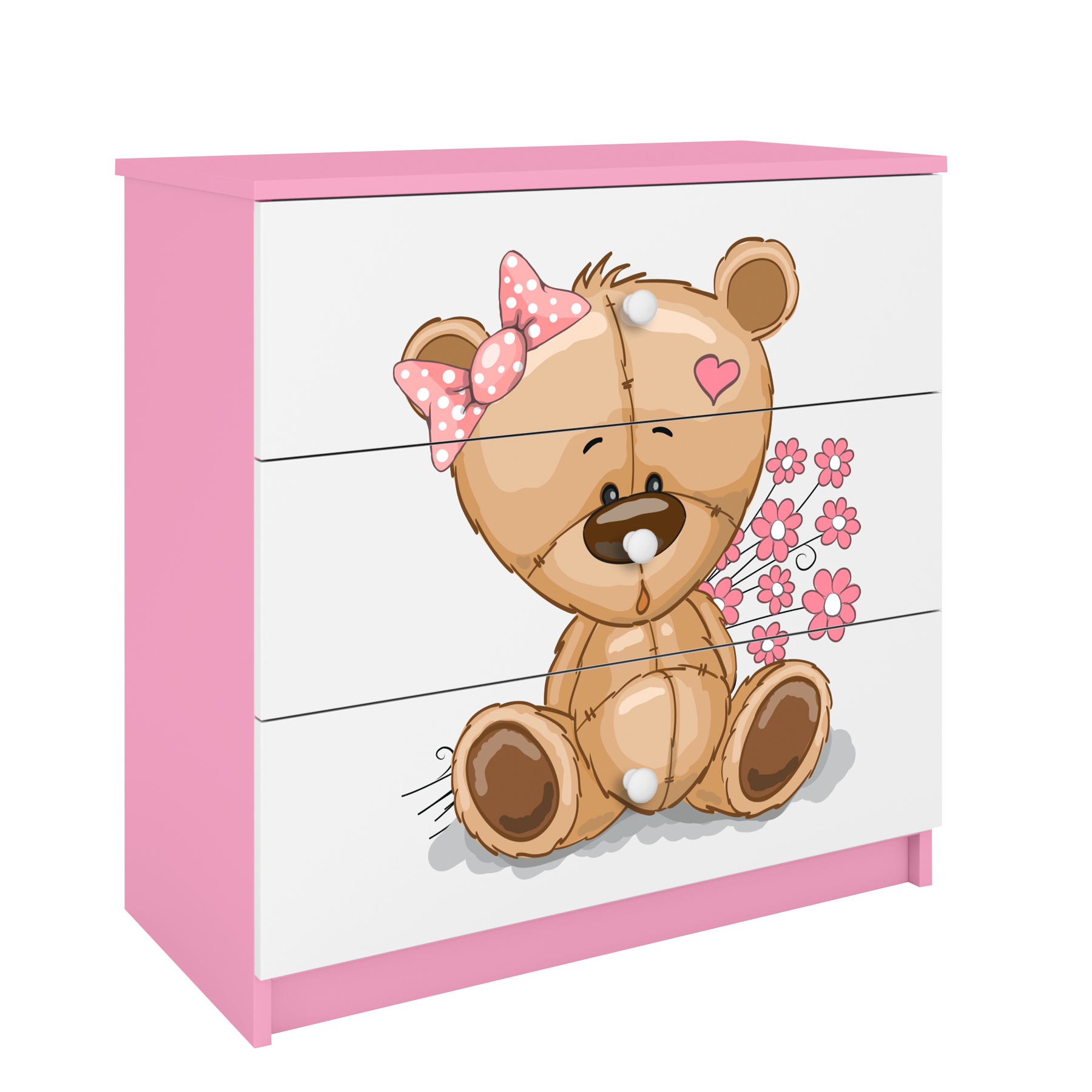 Commode enfant rose