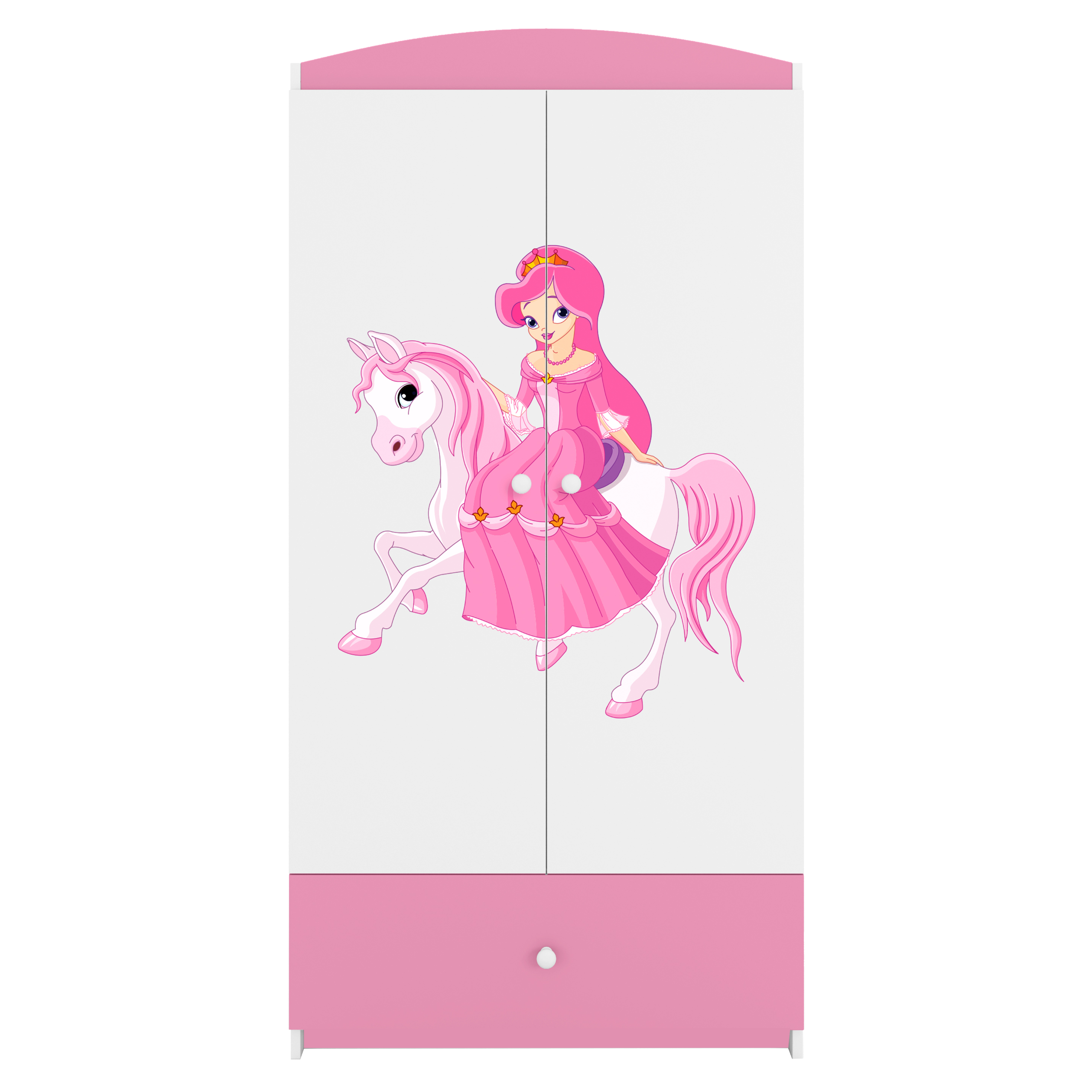 Armoire enfant rose clair