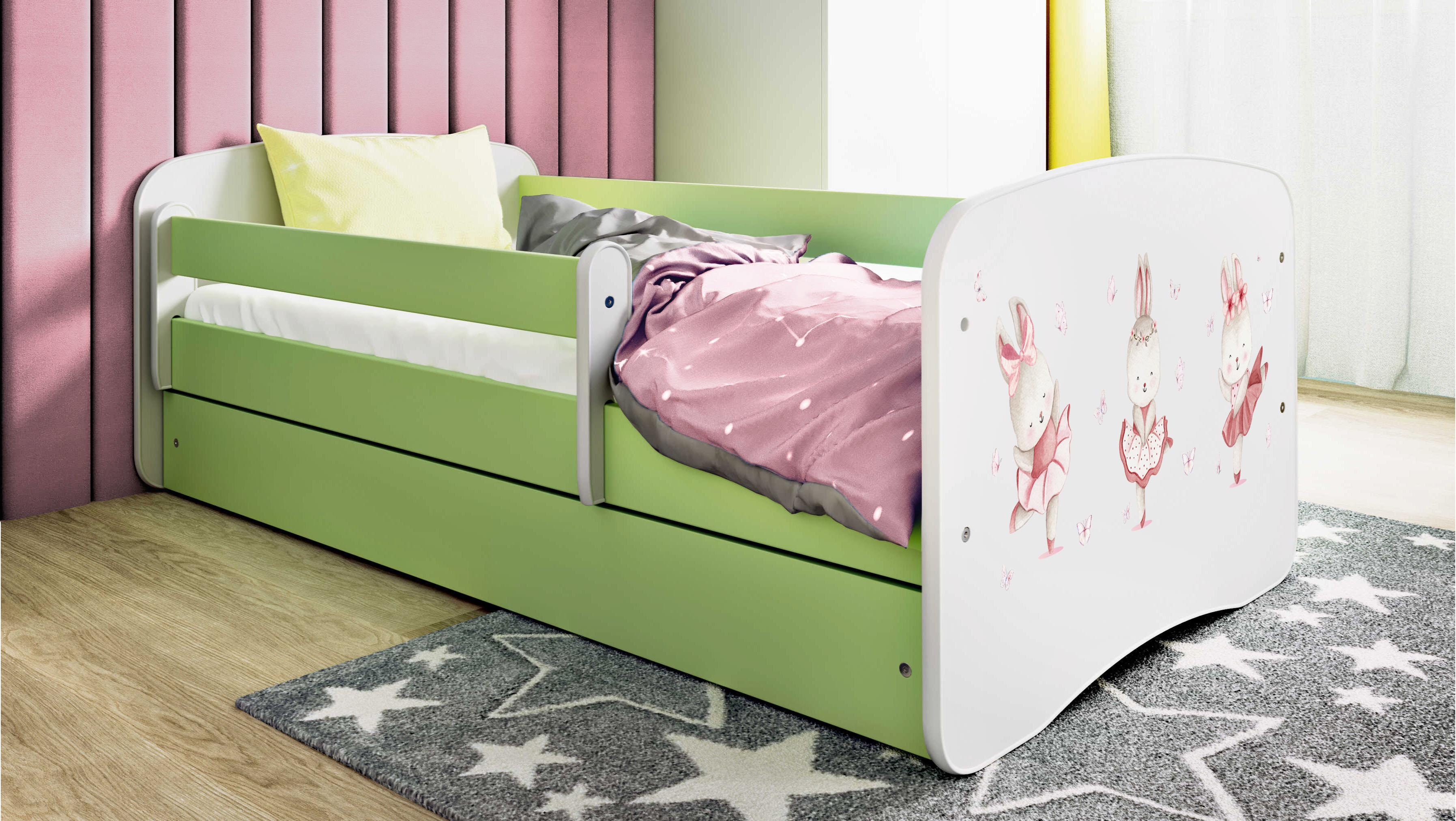 Lit enfant Lapin aux Papillons