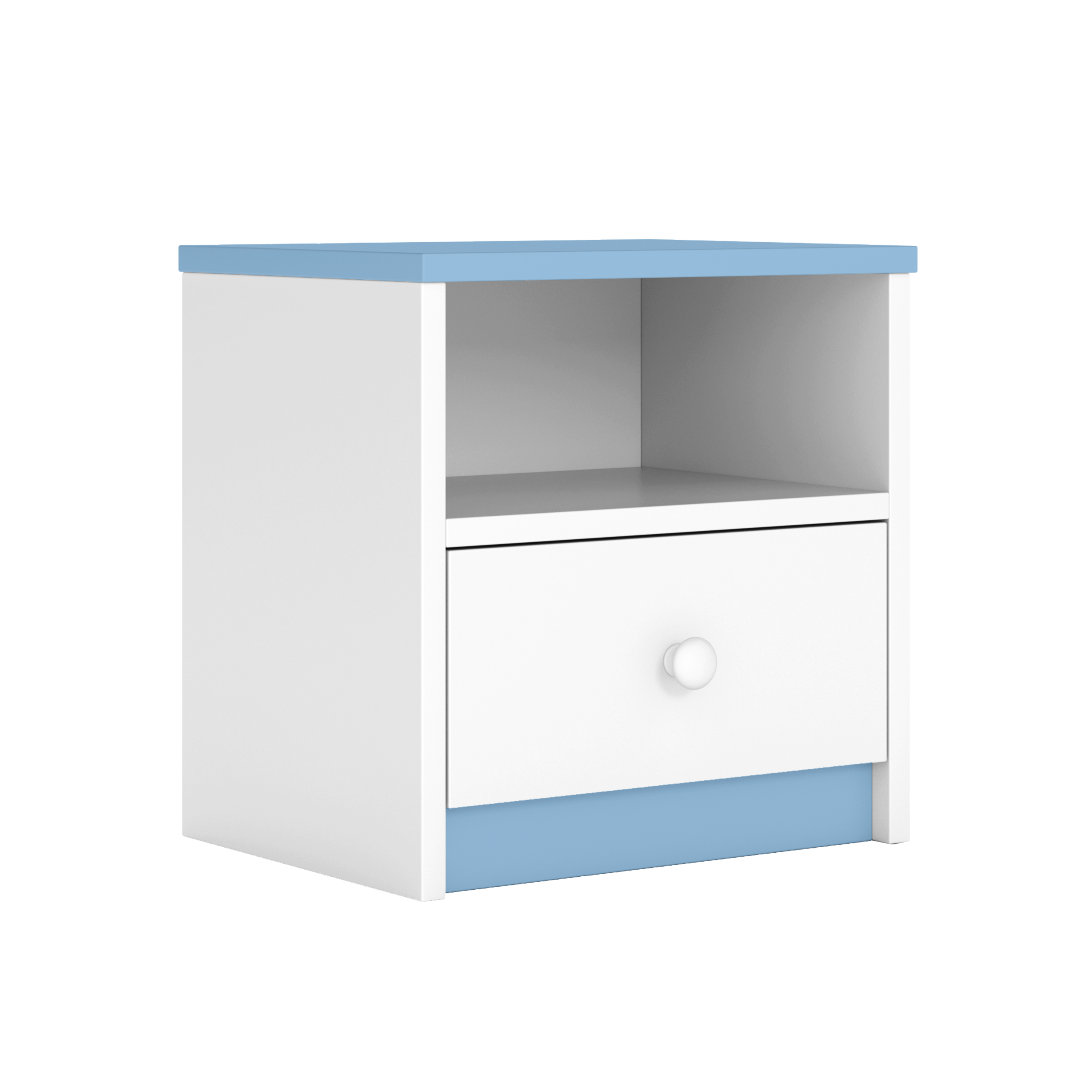 Table de chevet enfant bleu