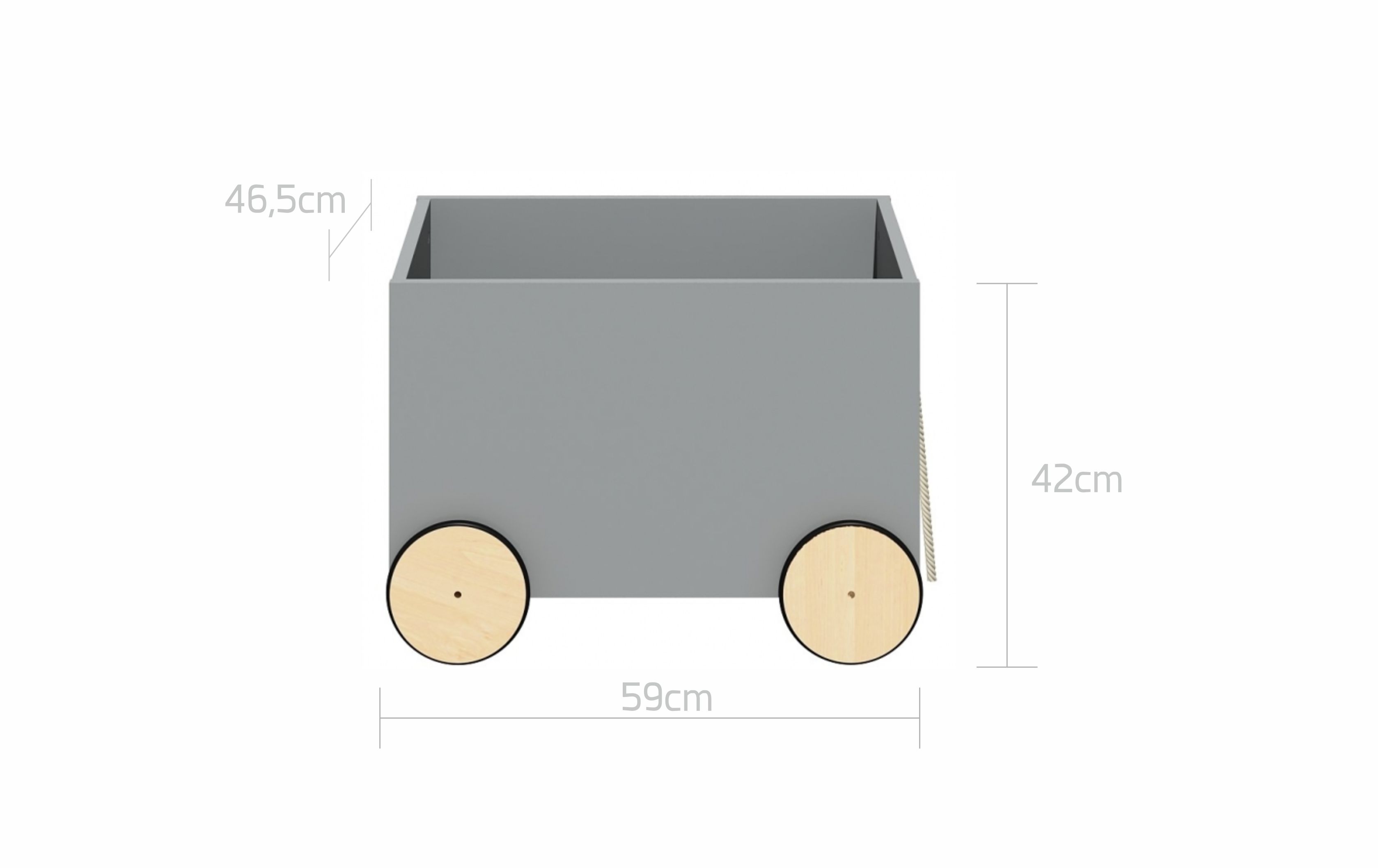 Coffre à jouets enfant blanc