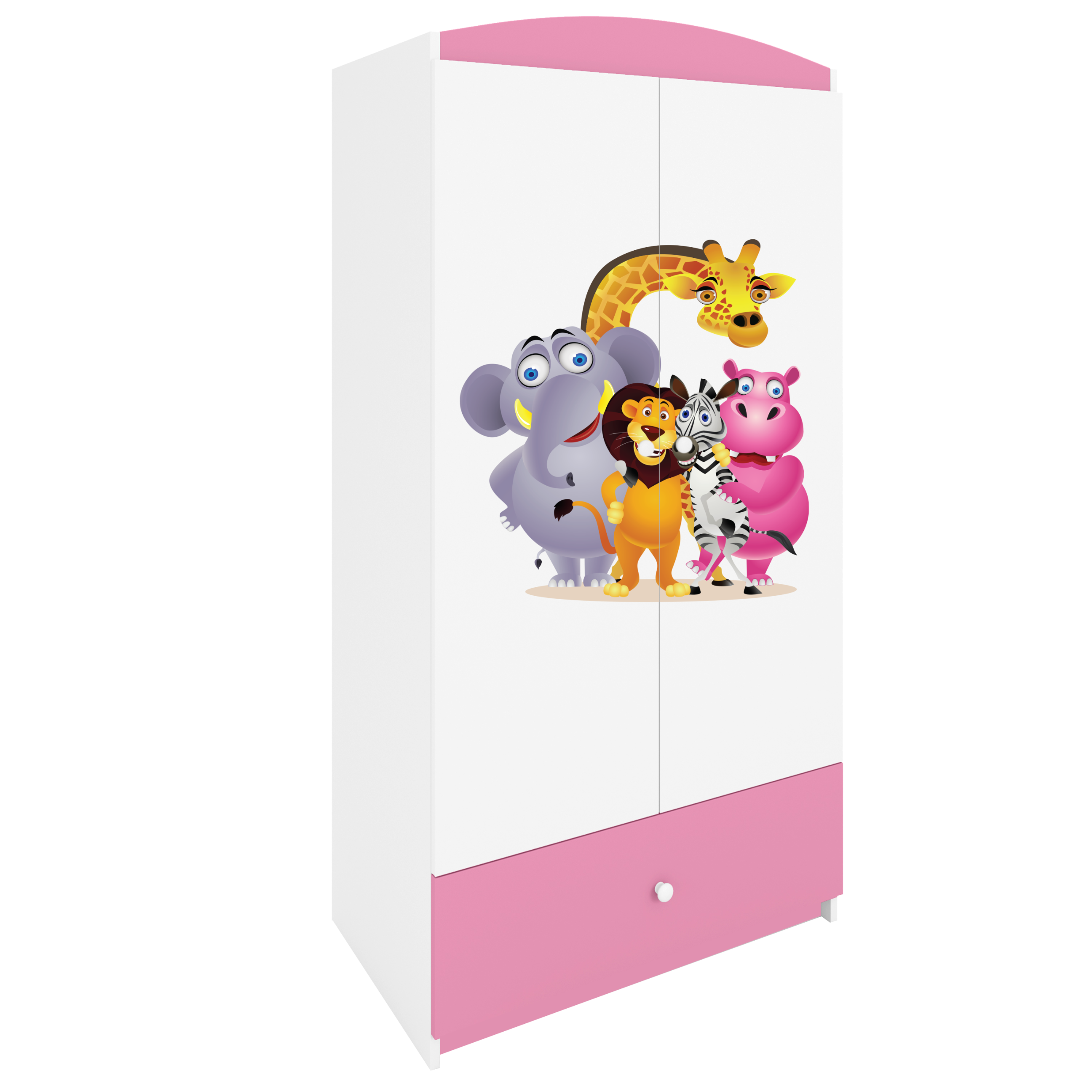 Armoire enfant rose clair