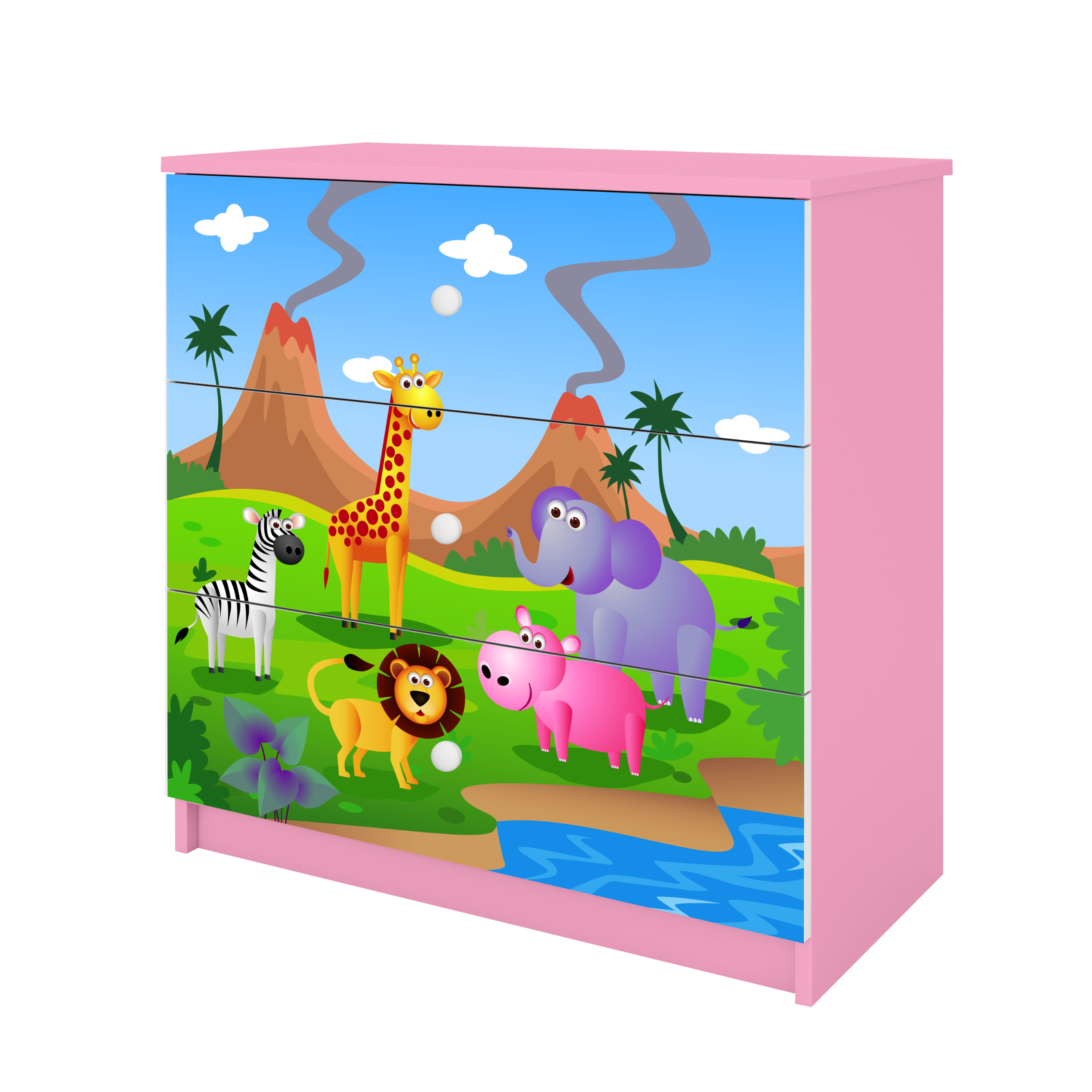 Kinderkommode Rosa