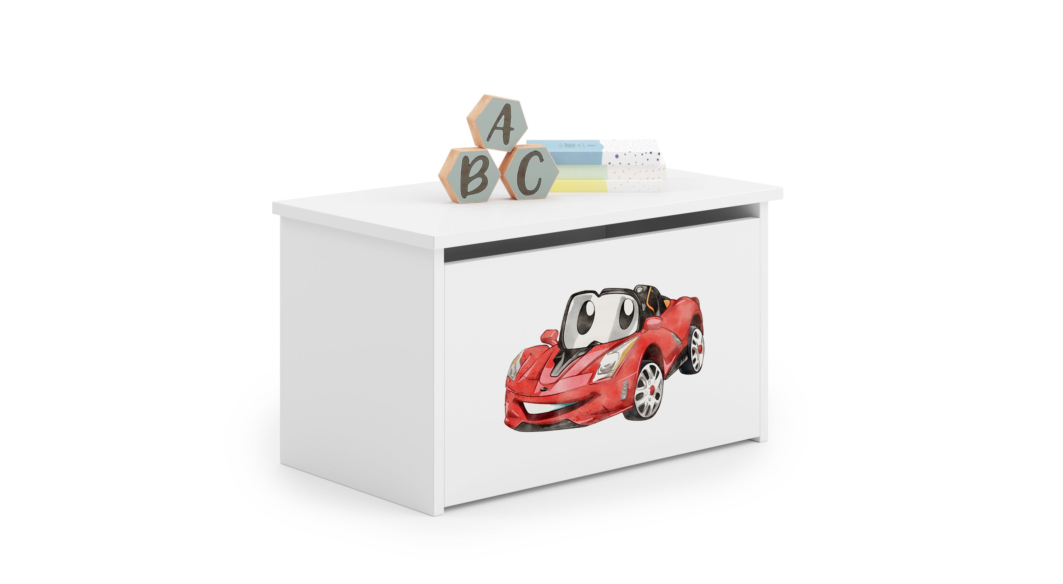Coffre à jouets enfant blanc