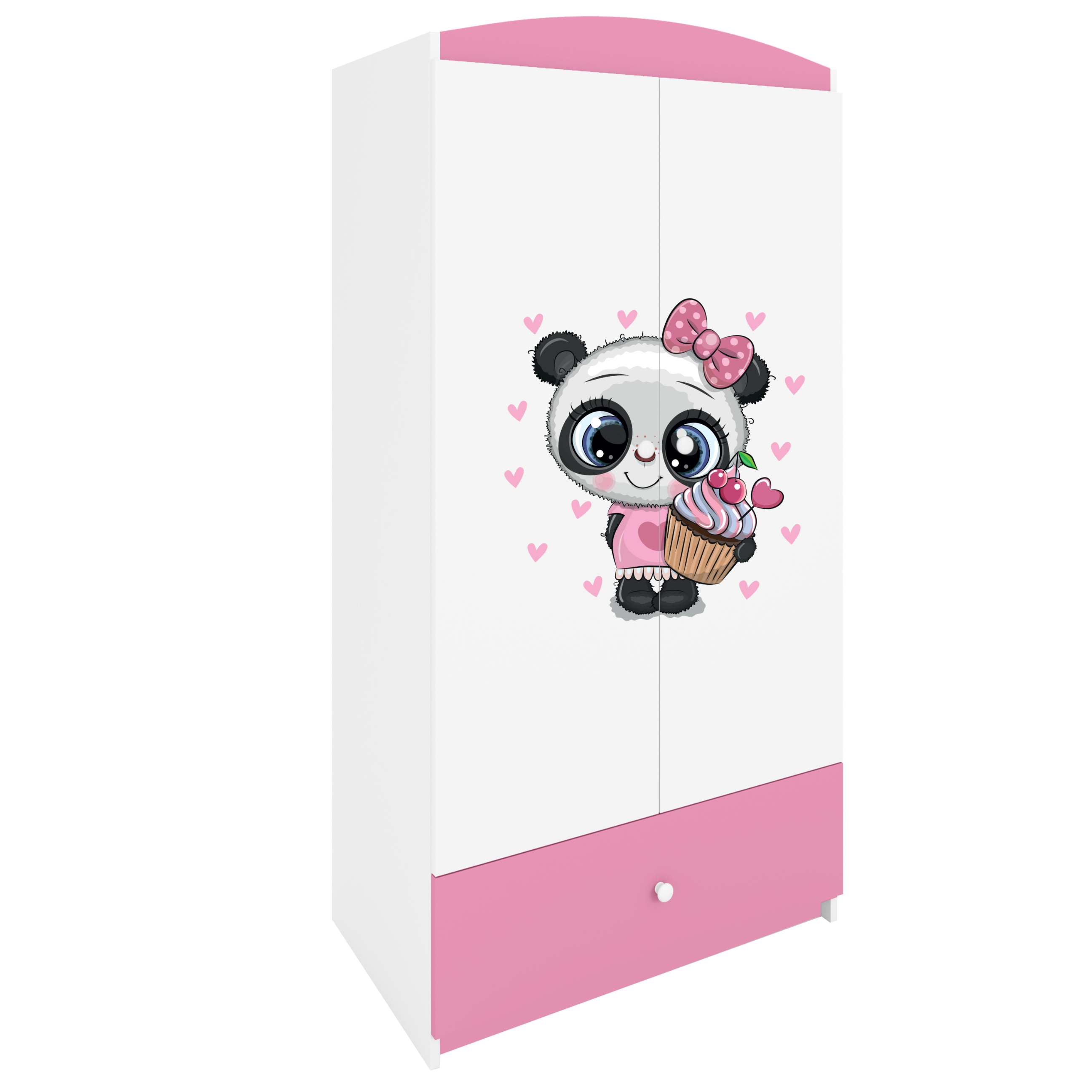 Armoire enfant rose clair