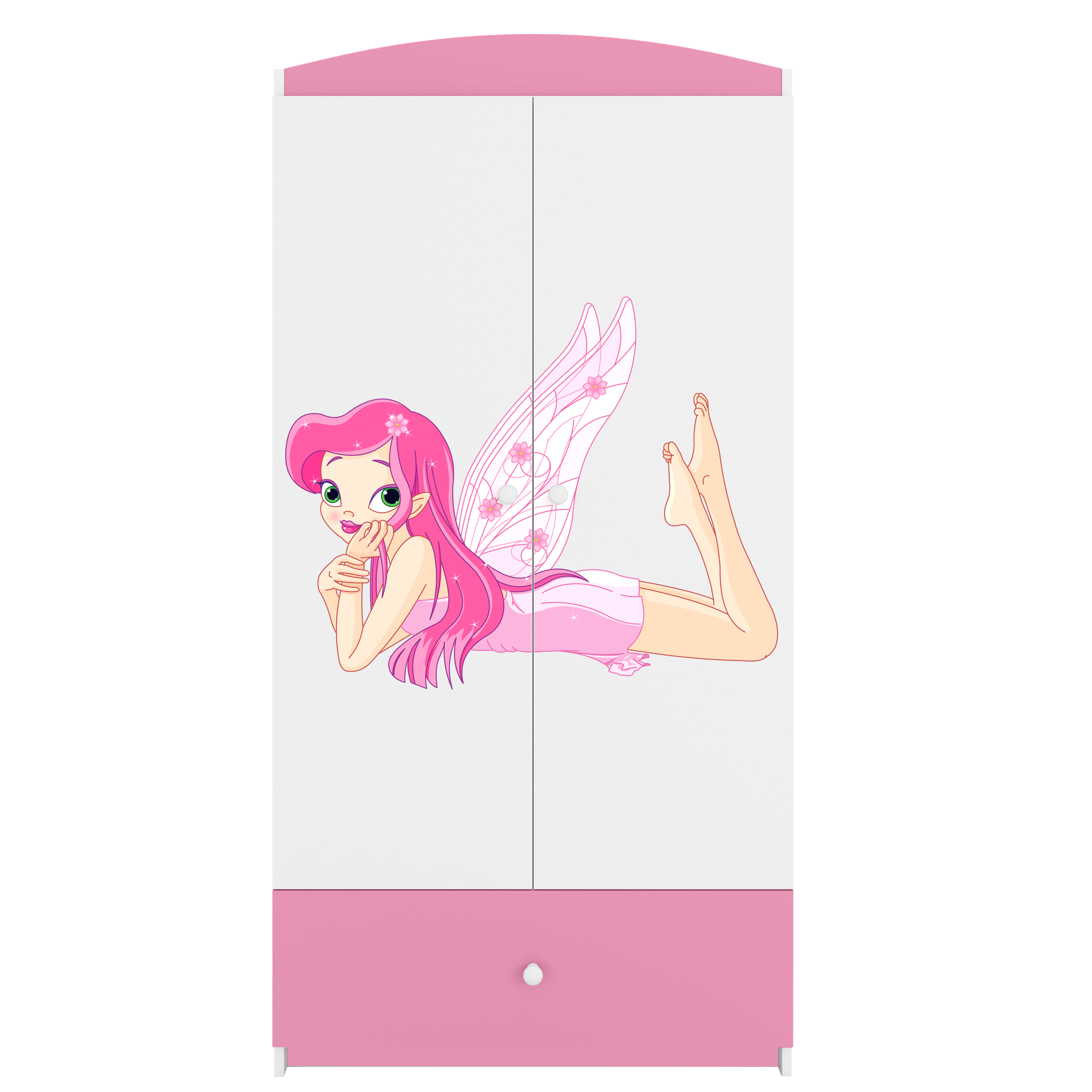 Armoire enfant rose clair