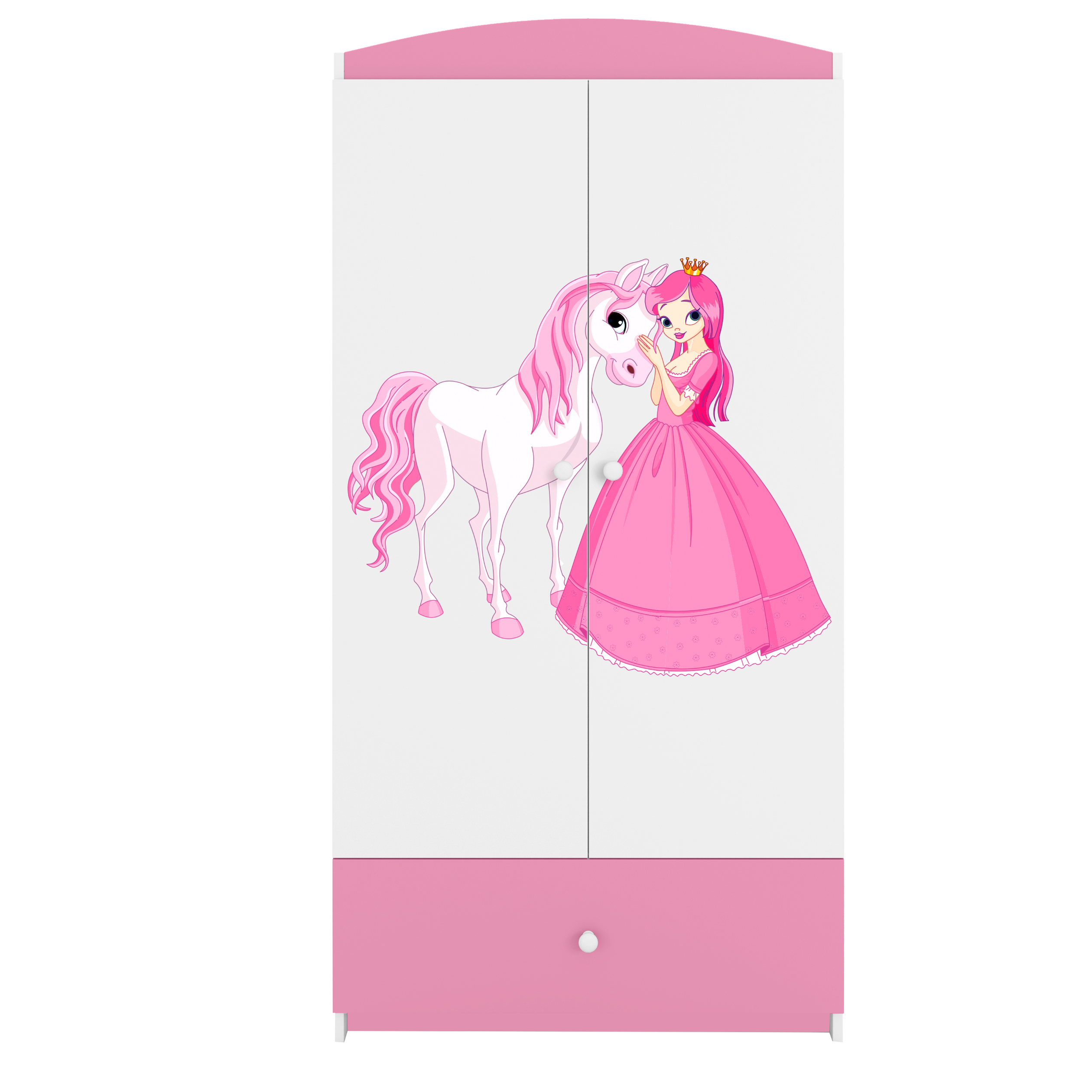 Armoire enfant rose clair