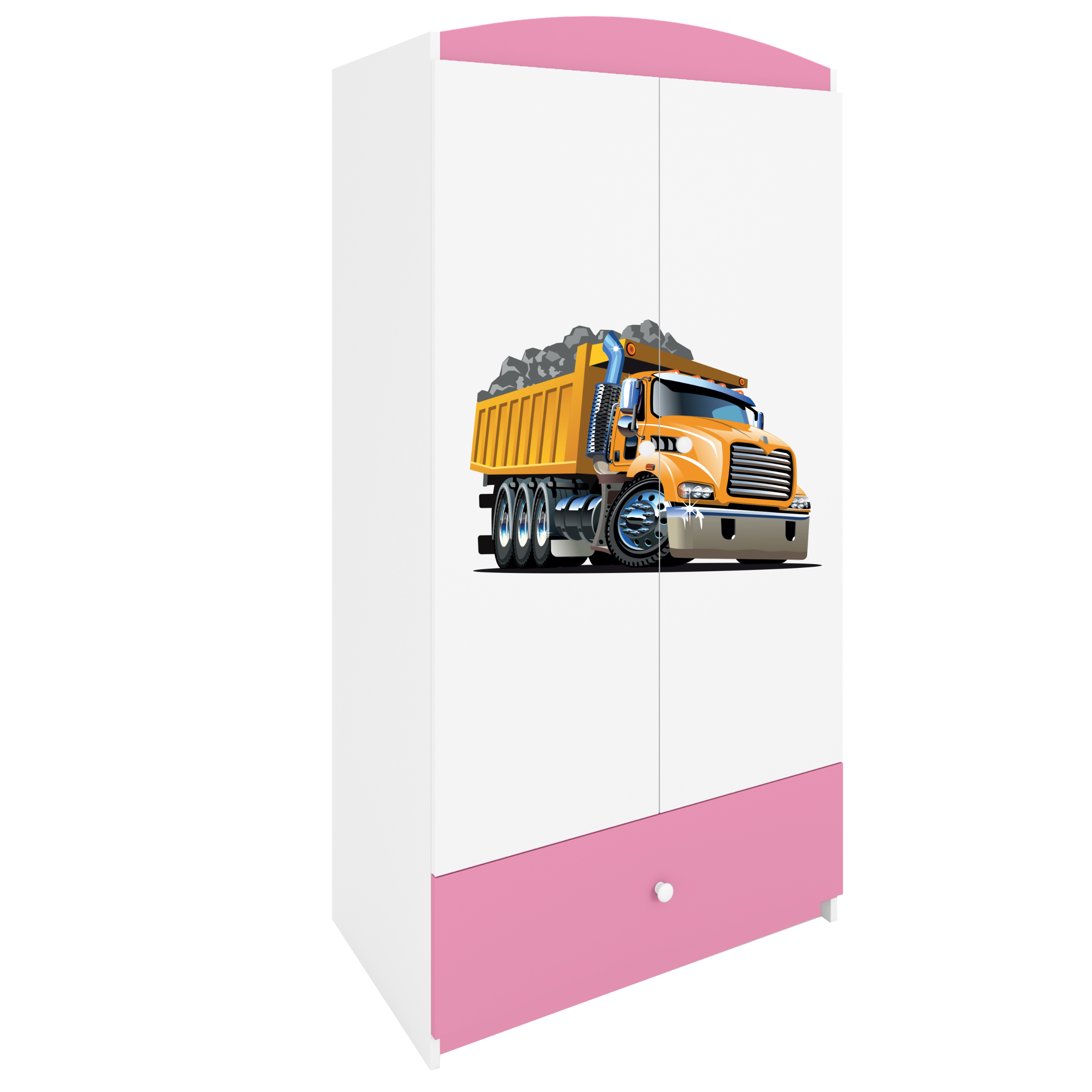 Armoire enfant rose clair