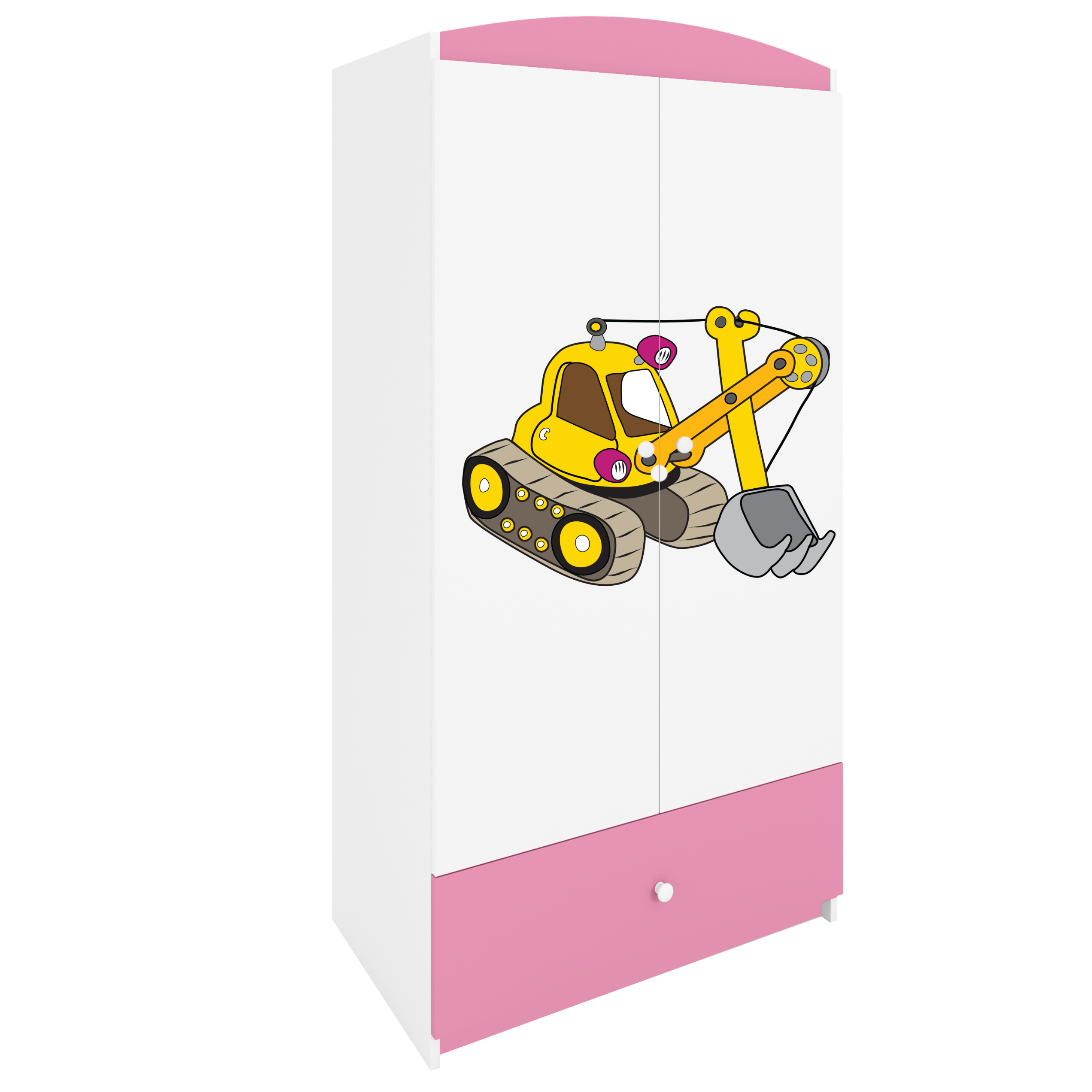 Armoire enfant rose clair