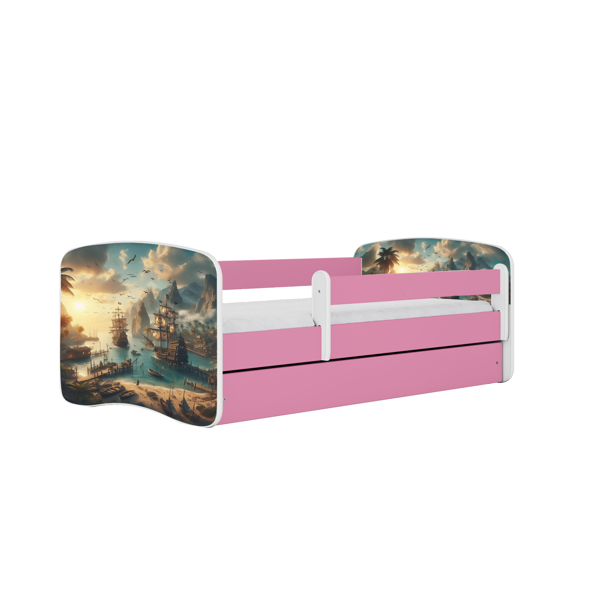 Lit enfant rose