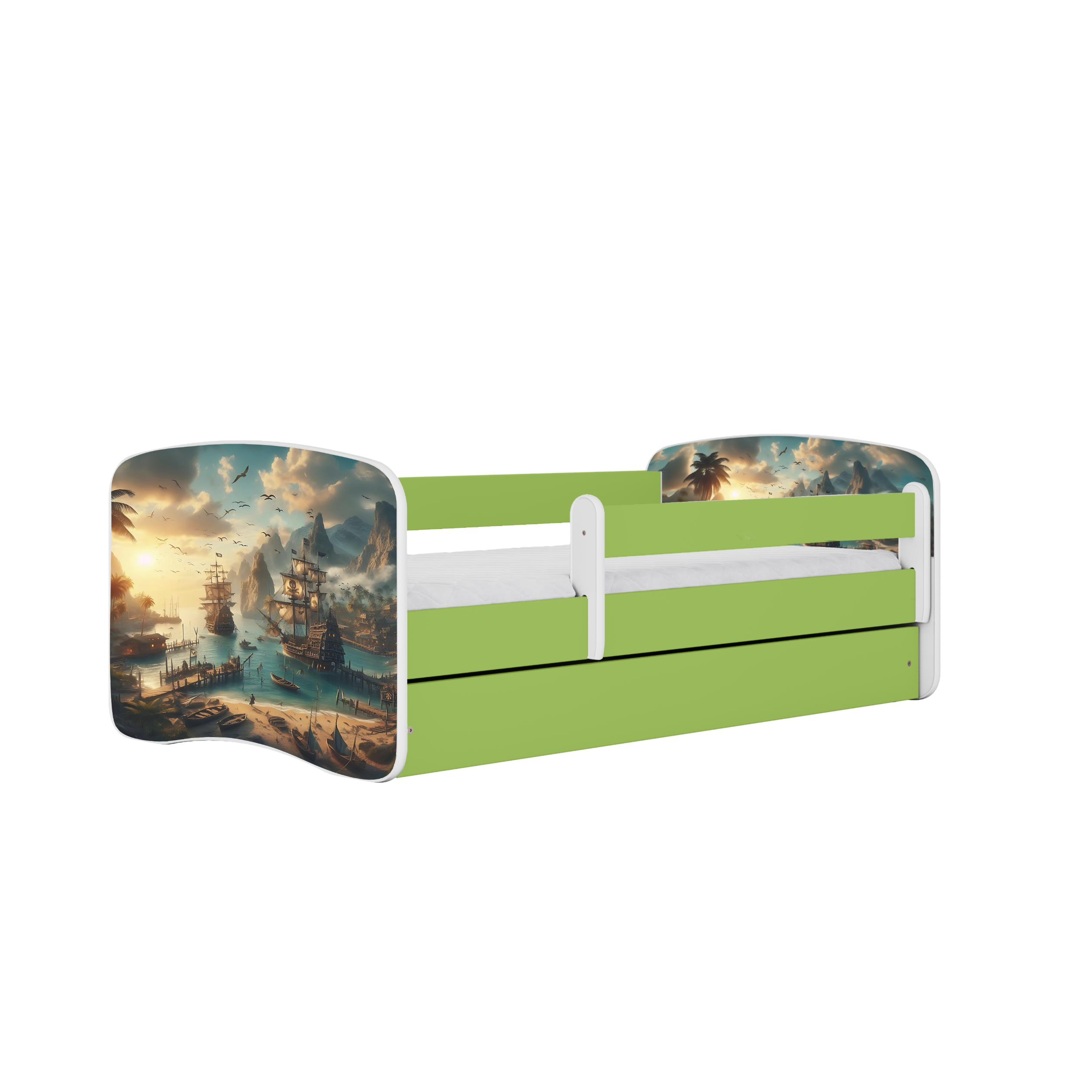 Lit enfant 80 x 180 cm, motif Bateau, vue 1