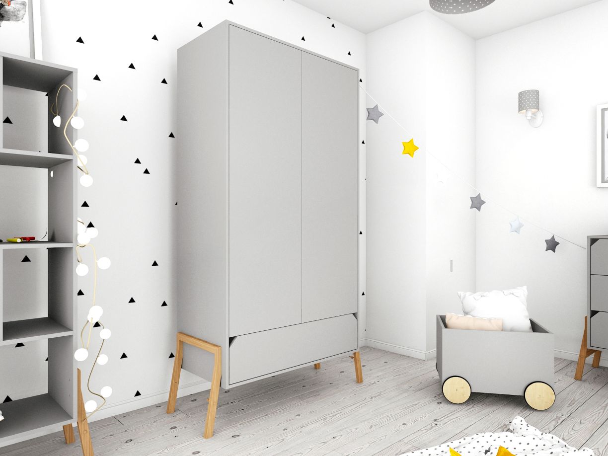 Coffre à jouets enfant blanc