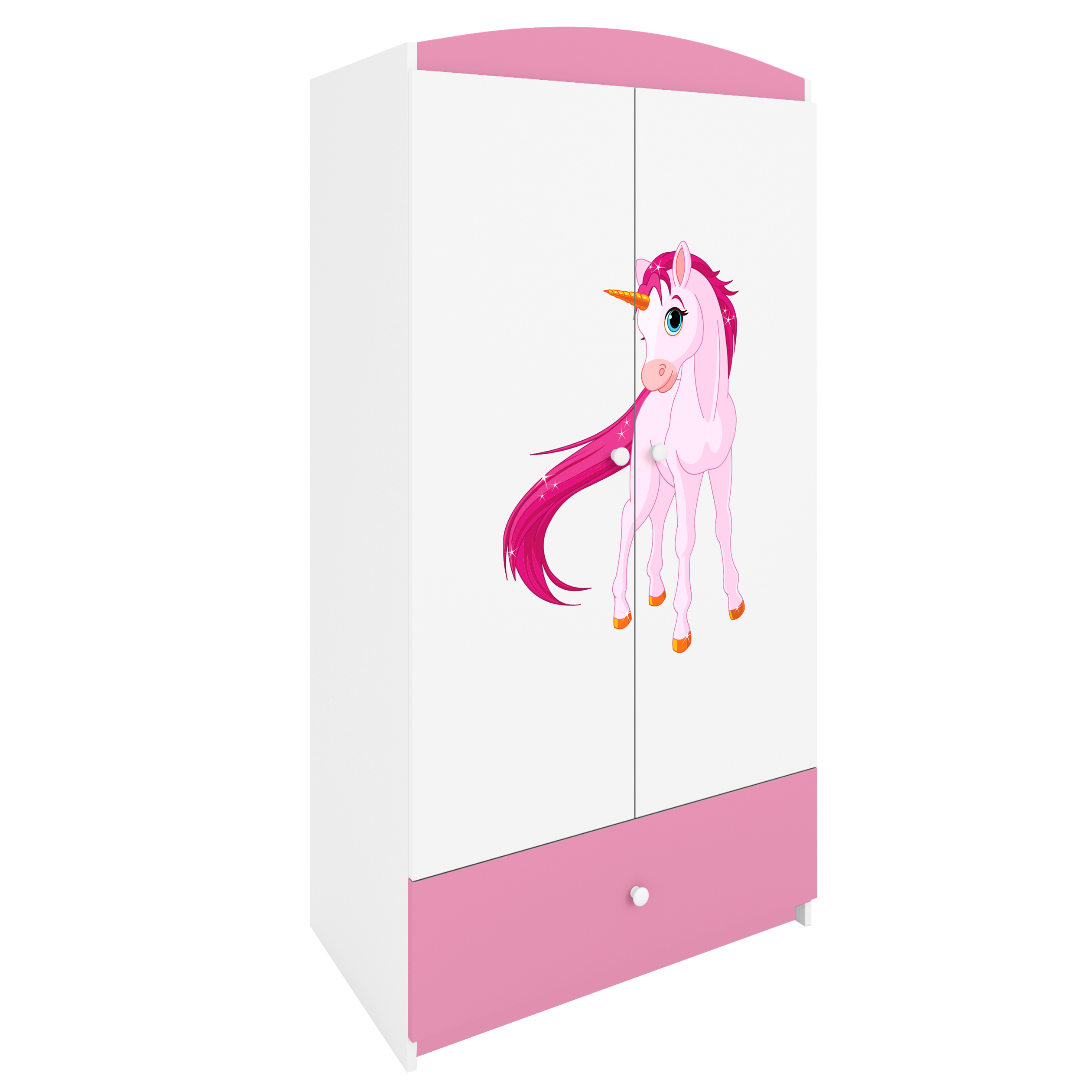 Armoire enfant rose clair