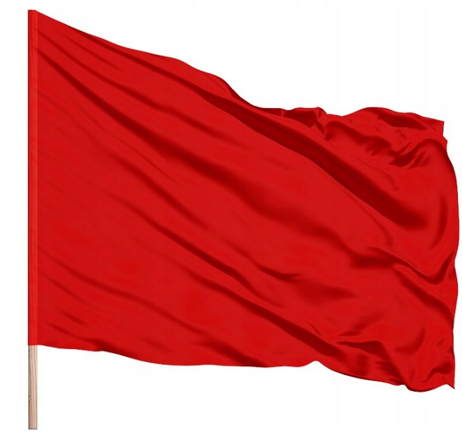 Flaga 80×50 Czerwona Sygnałowa na drzewiec