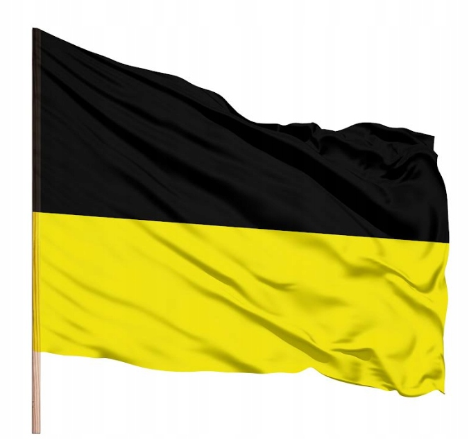 Flaga Kaszubska 112x70 na drzewiec