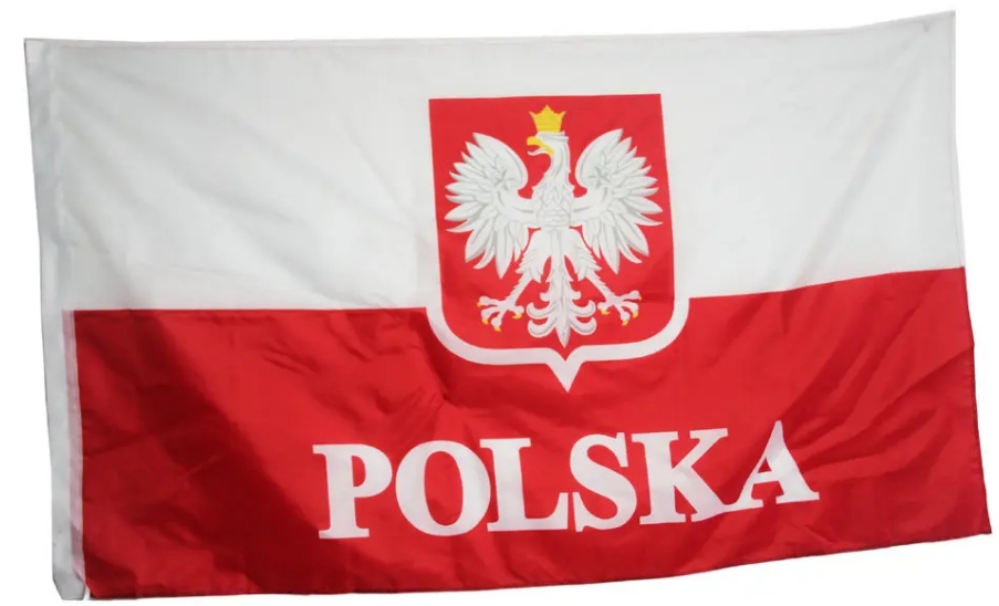 Flaga Polski KIBIC 150x90 na maszt 2 oczka II