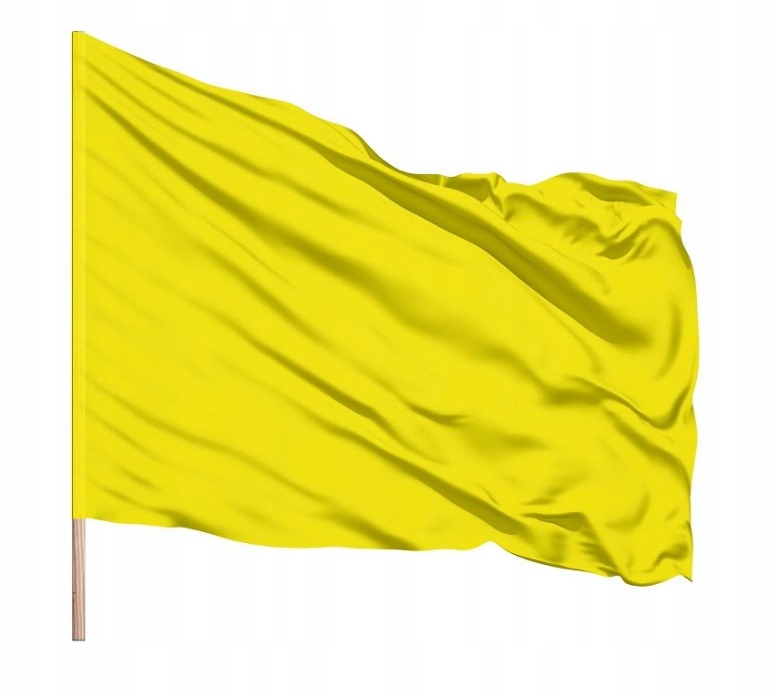 Flaga 80×50 Żółta Sygnałowa na drzewiec