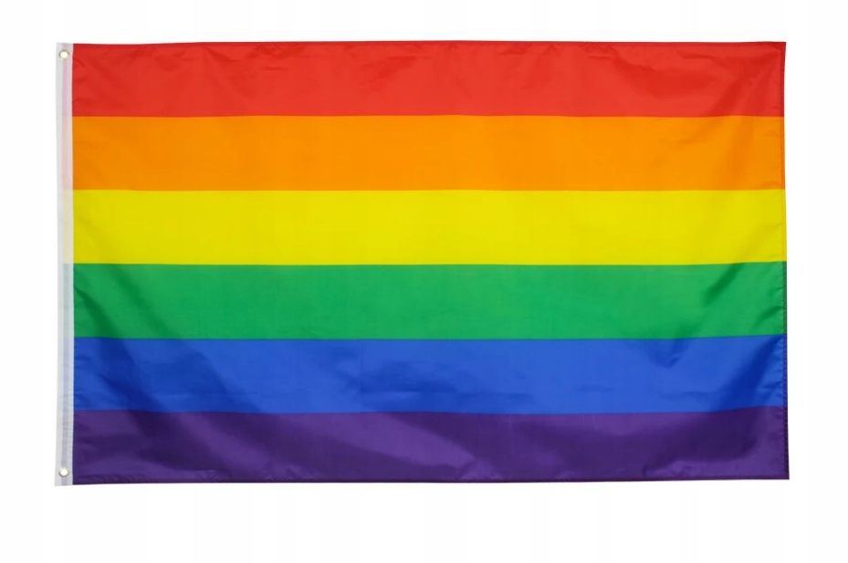 Flaga LGBT 150x90 na maszt