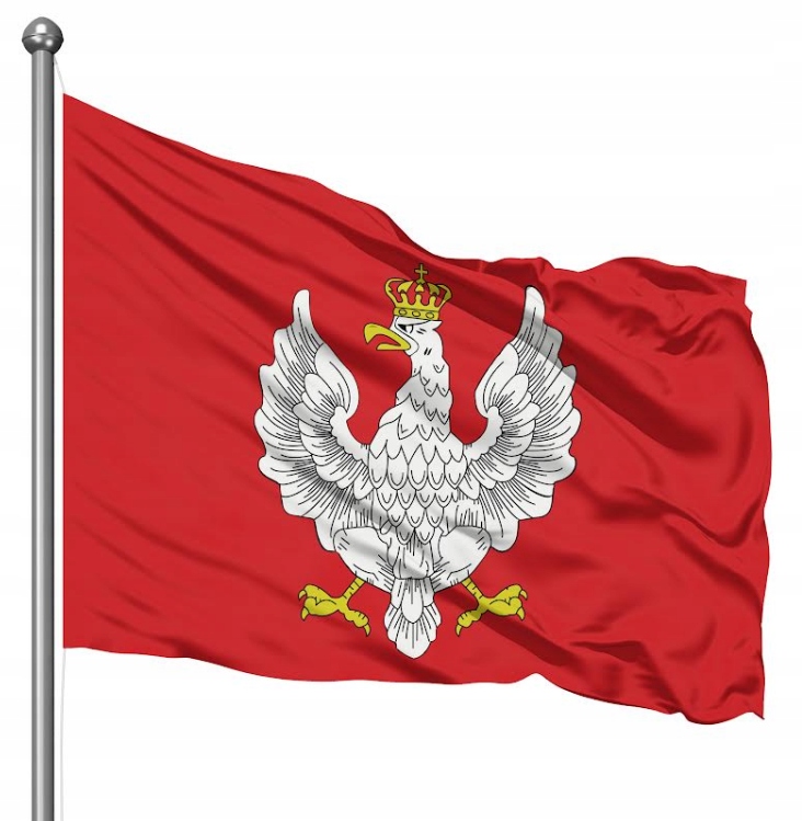 Flaga Historyczna Godło Polski 1918-1919 Masztowa