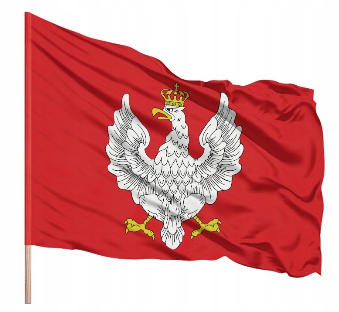 FLAGA HISTORYCZNA POLSKI Z ROKU 1918-1919