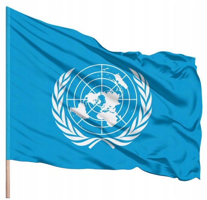 Flaga Organizacji Narodów Zjednoczonych ONZ Masztowa 150x90
