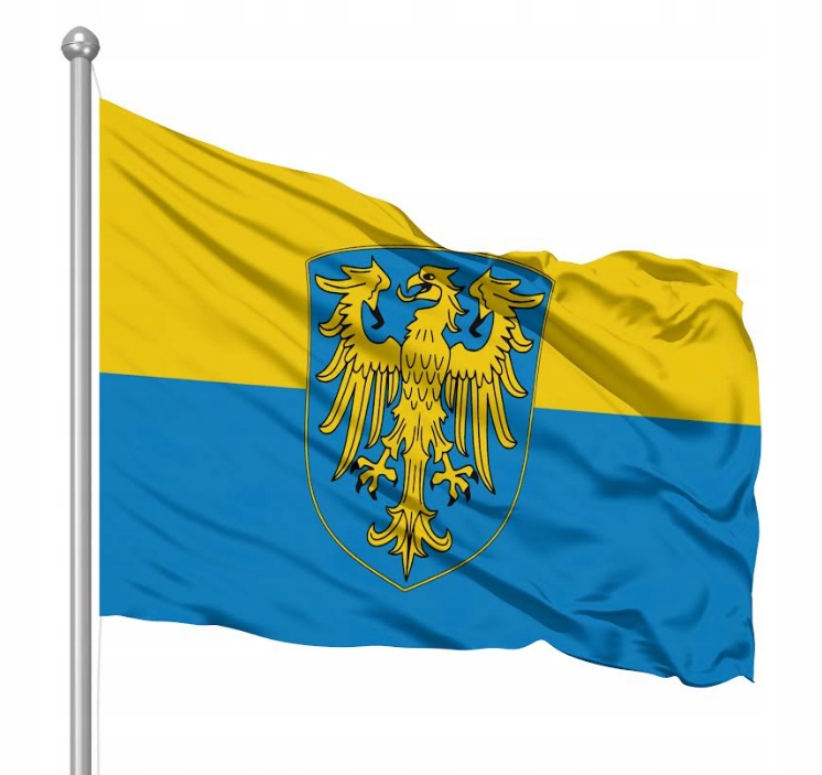 Flaga Górny Śląsk Silesia Herb na maszt 150x90