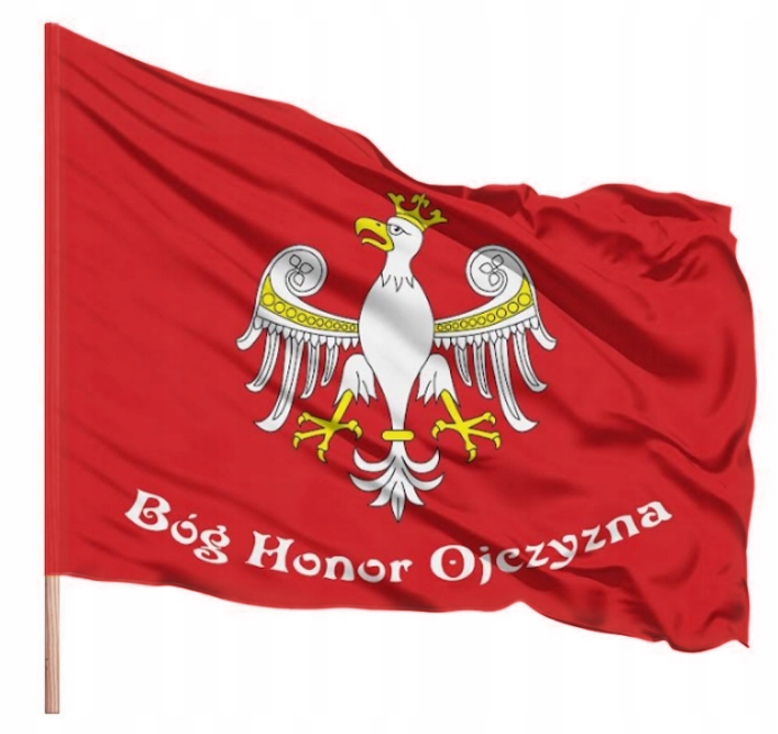Flaga Polski Orzeł Piastowski Bóg Honor Ojczyzna 112x70