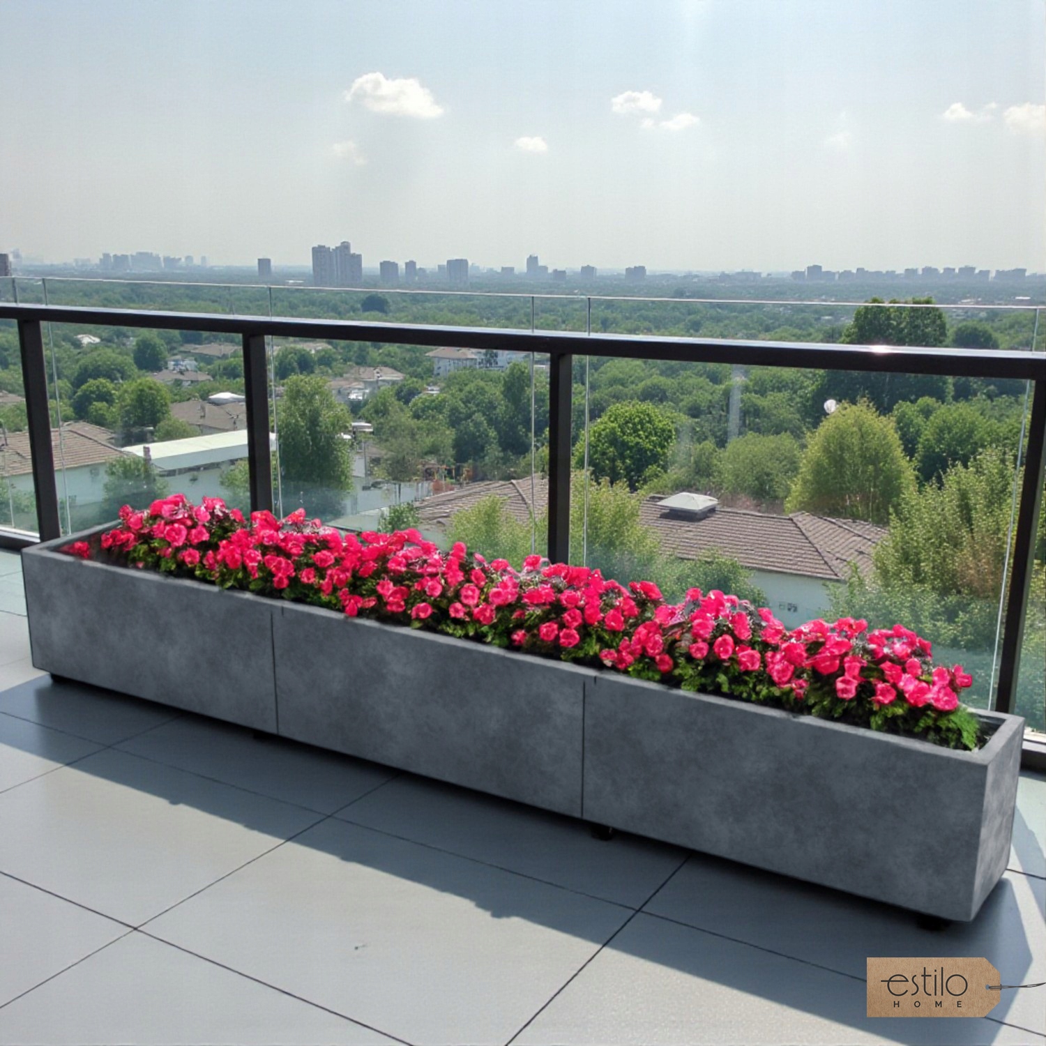 Zastosowanie donic betonowych LINEA w architekturze miejskiej