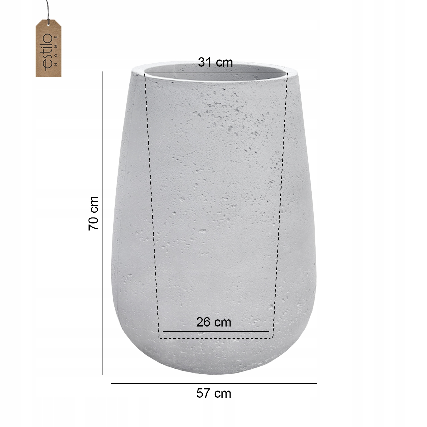 Specyfikacja techniczna wysokiej donicy MORI M