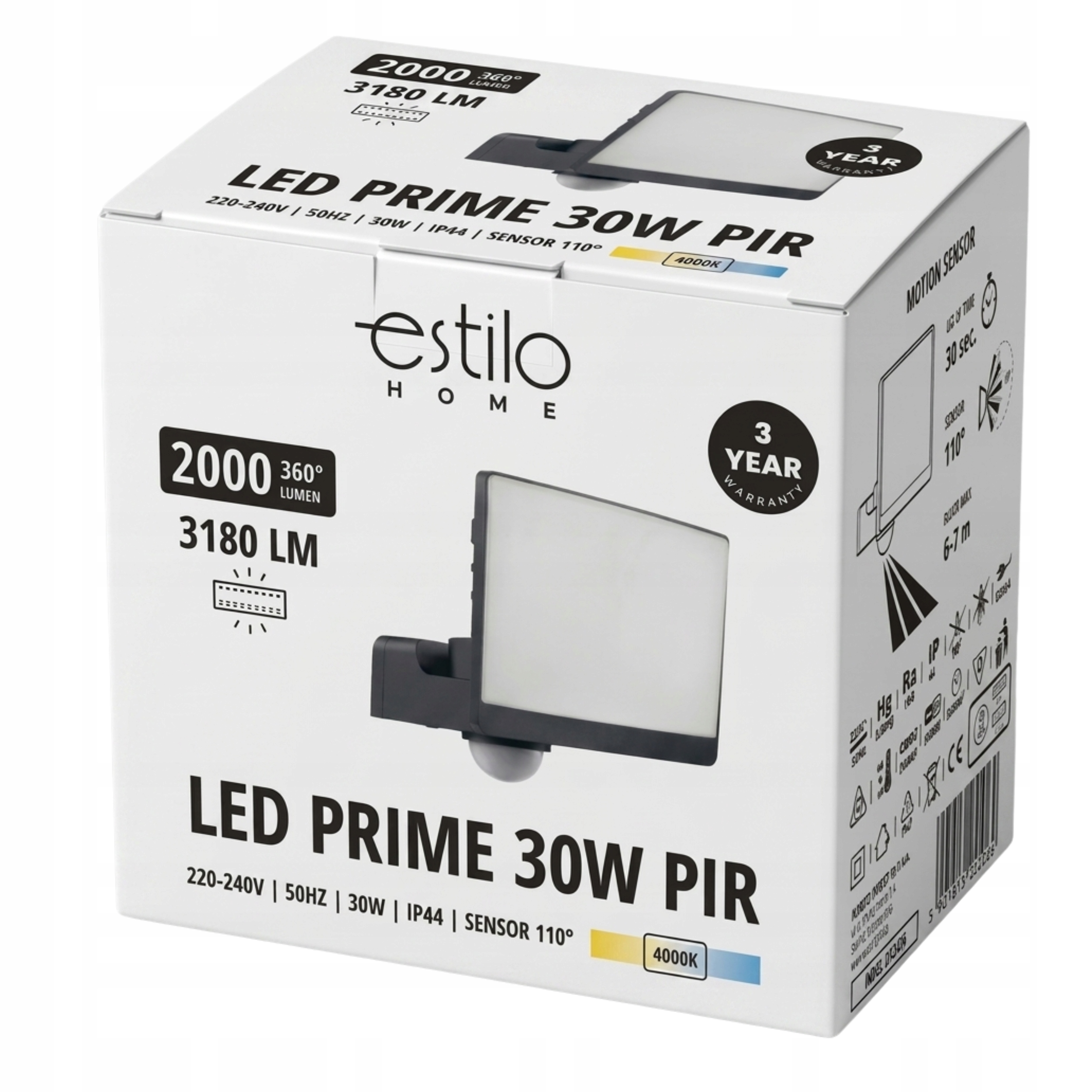 Specyfikacja techniczna naświetlacza LED 30W