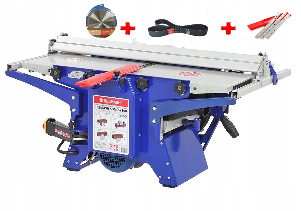 Belmash SDMR-2500 maszyna 4 w 1 strugarka pilarka gróbościówka frezarka