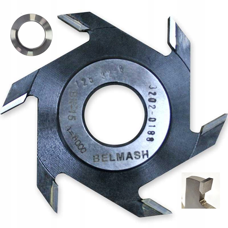 Frez tarczowy Belmash 8mm D125 x D32 x 10 WĘGLIK do Belmash SDM,SDMR,CBS