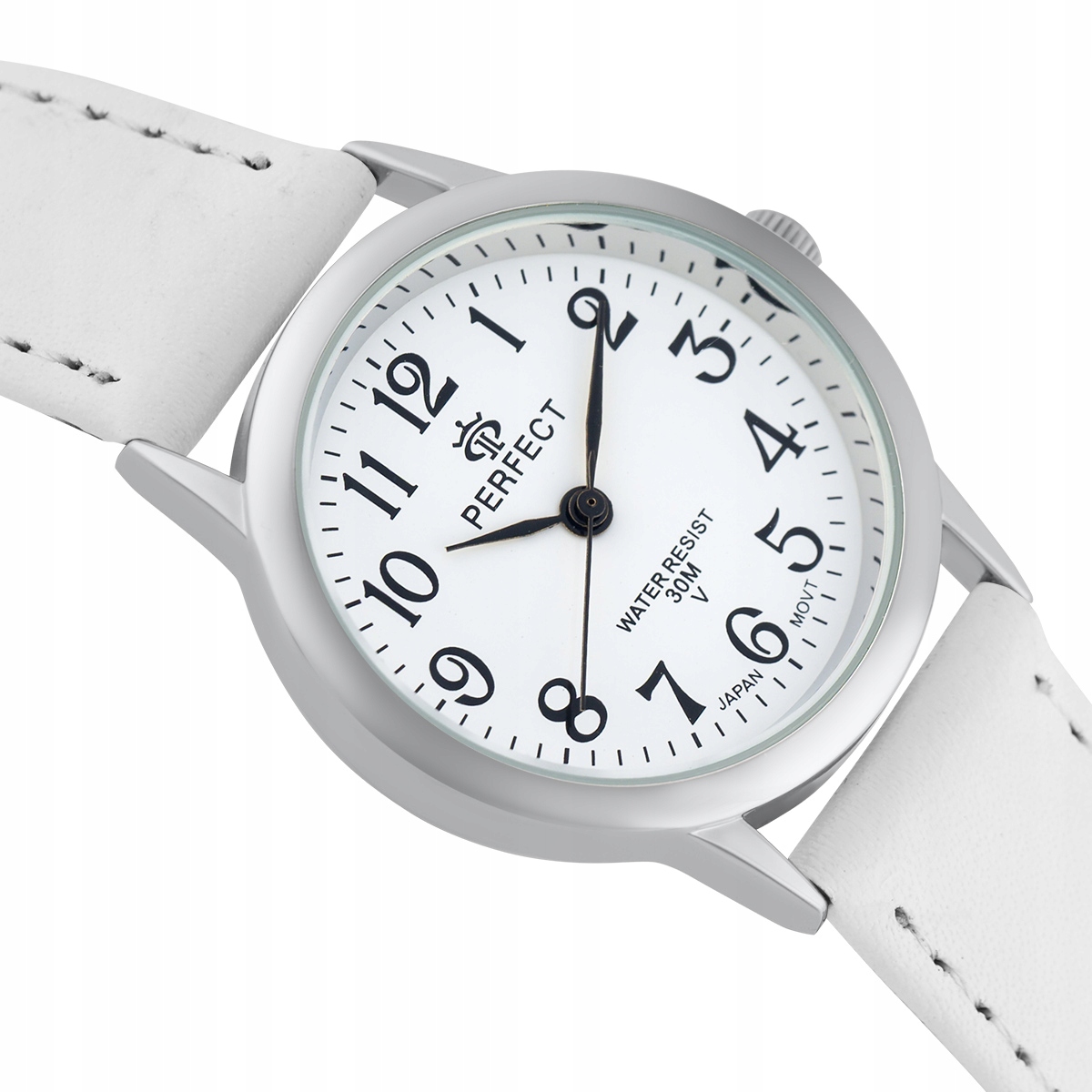 zegare damski PERFECT - srebrna tarcza