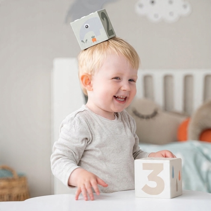 Klocki Konstrukcyjne Zwierzątka I Cyfry 5 Elementów