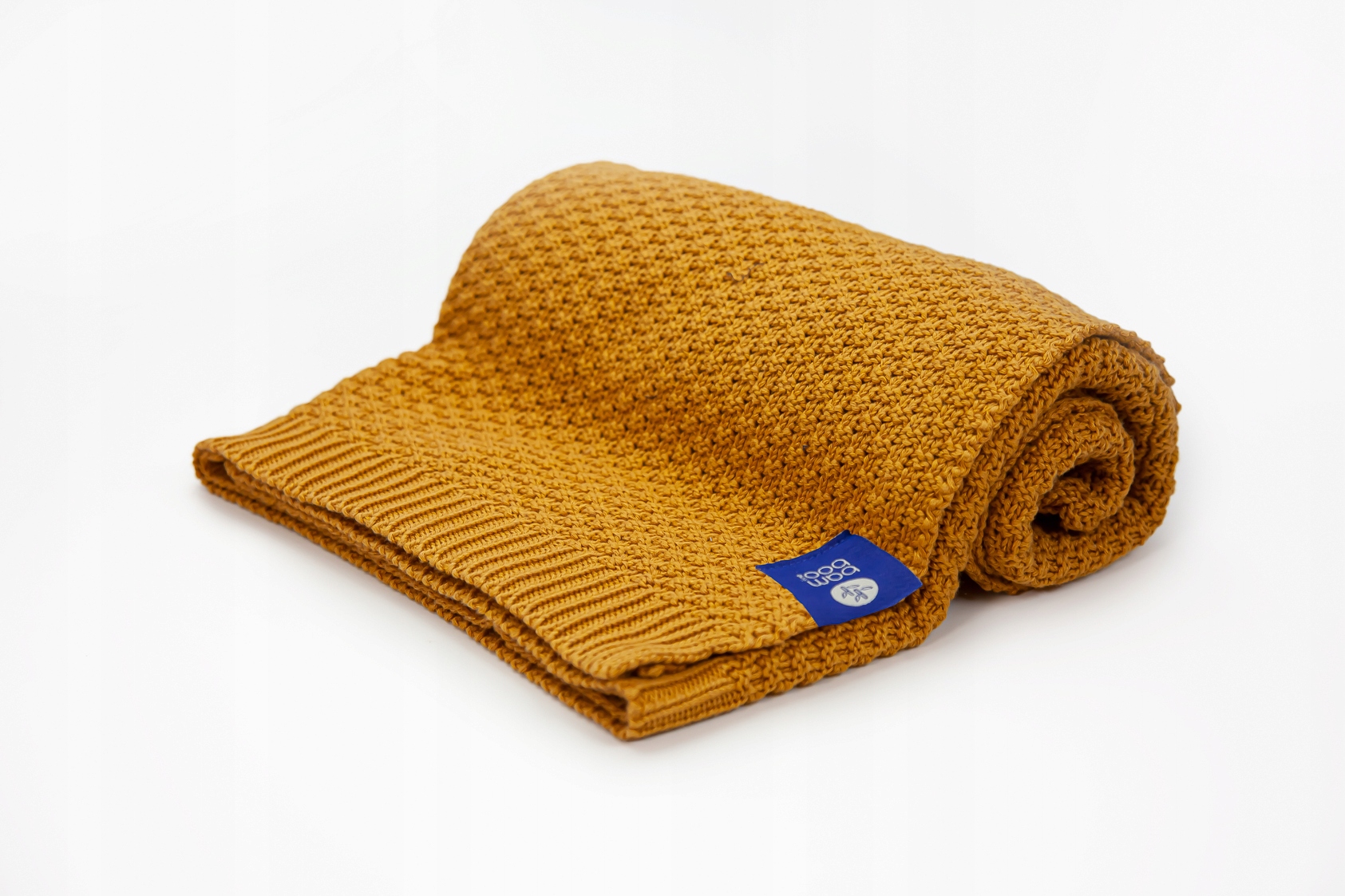 Kocyk Bambusowy Bawełniany 80X100 Pomarańczowy Atest