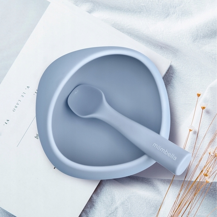 Mombella Miseczka Dla Niemowląt Z Przyssawką Bezpieczna + Łyżeczka Gratis
