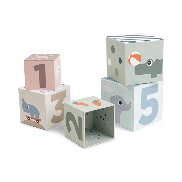 Klocki Konstrukcyjne Zwierzątka I Cyfry 5 Elementów