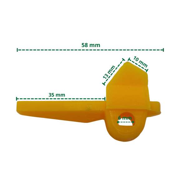 Plastikowa osłona na stopkę montażową Typ AH – M-STOP-0059