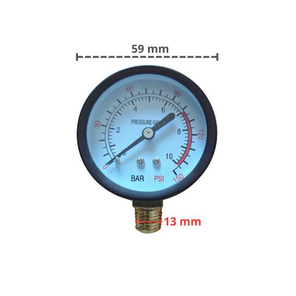 Manometr gwint 13mm (10 bar / 150 PSI) – zdjęcie produktu