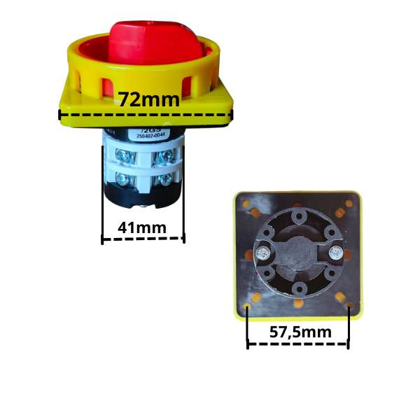 Włącznik główny 72mm x 72mm – zdjęcie produktu