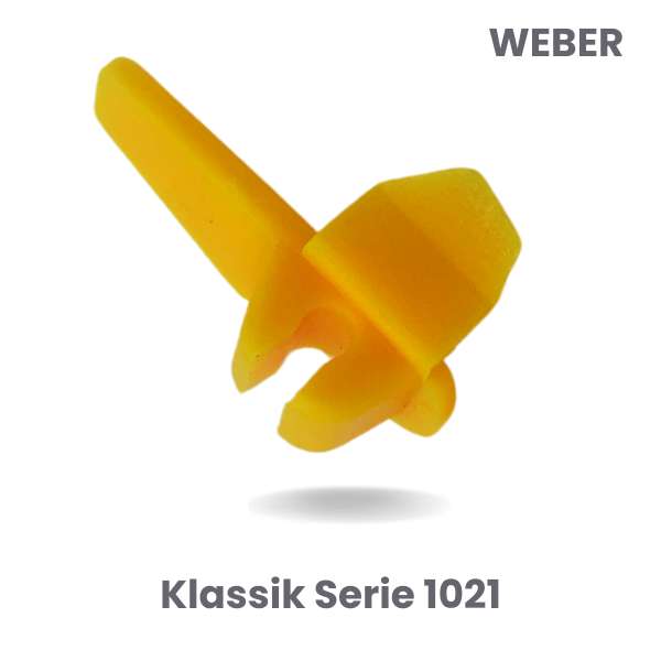 Plastikowa osłona na stopkę montażową typ G - widok z bliska