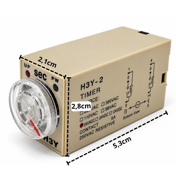 Timing relay AC24V / 5s – product photo