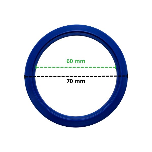 Lift cylinder seal 60x70x6 - dimensions: internal diameter 60 mm, external diameter 70 mm, thickness 6 mm